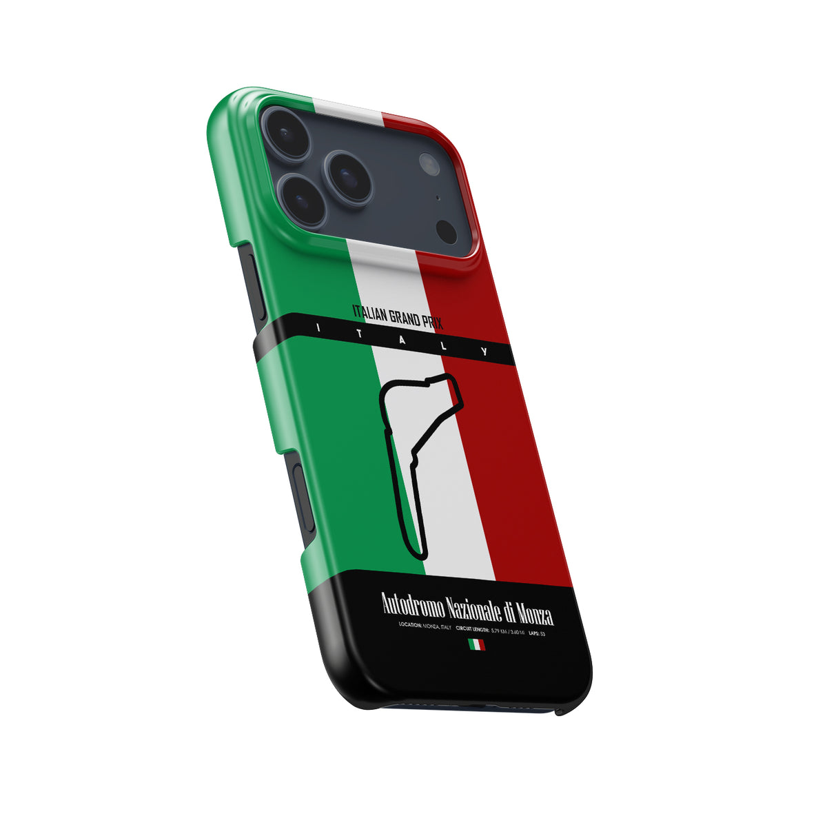 Monza Grand Prix – Circuit of Legends Track Map Formula 1 racing iPhone case view 5