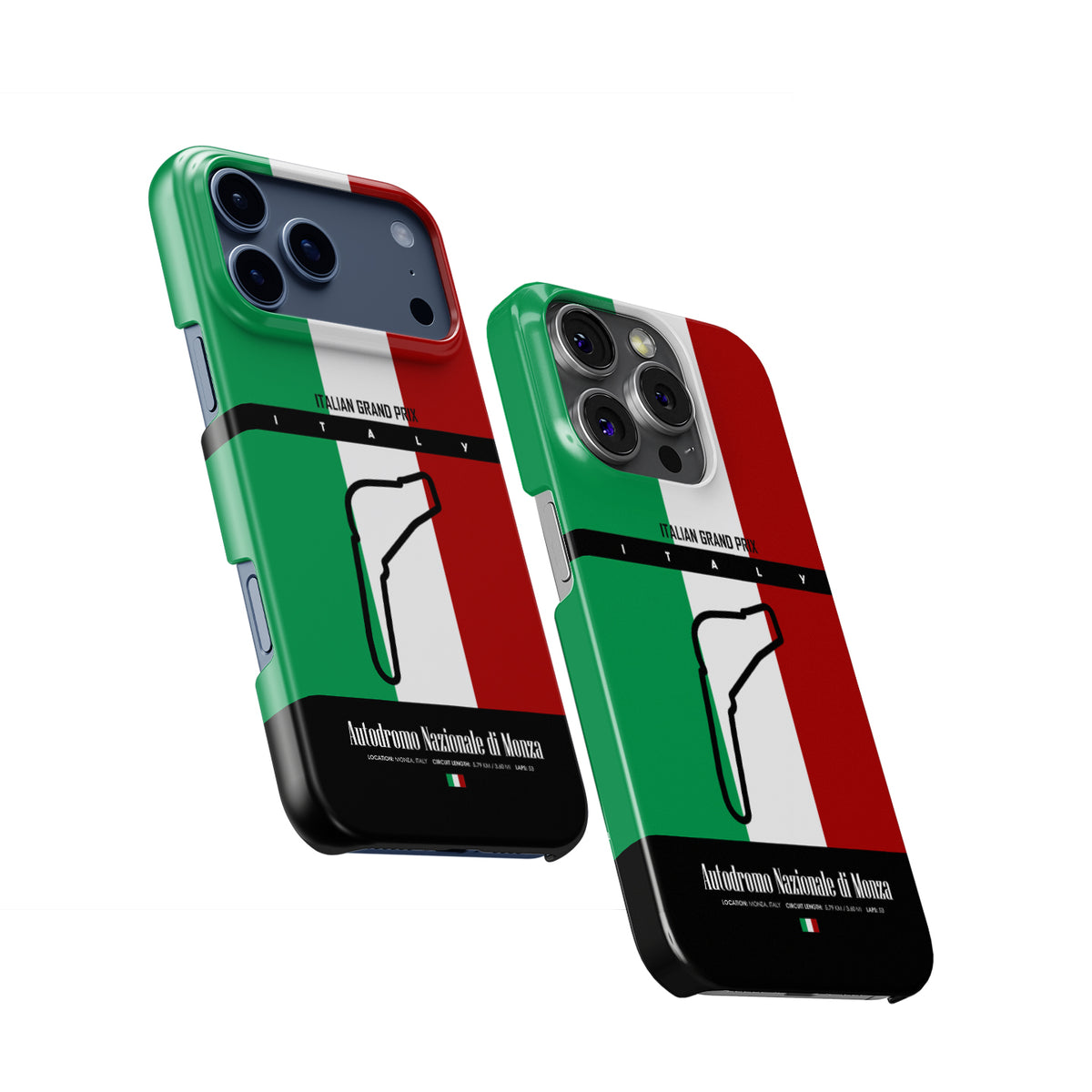 Monza Grand Prix – Circuit of Legends Track Map Formula 1 racing iPhone case view 2