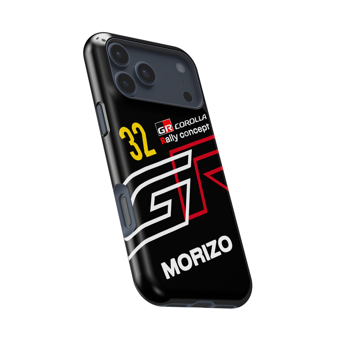 Morizo #32 Dark Test Livery WRC rally iPhone case view 8