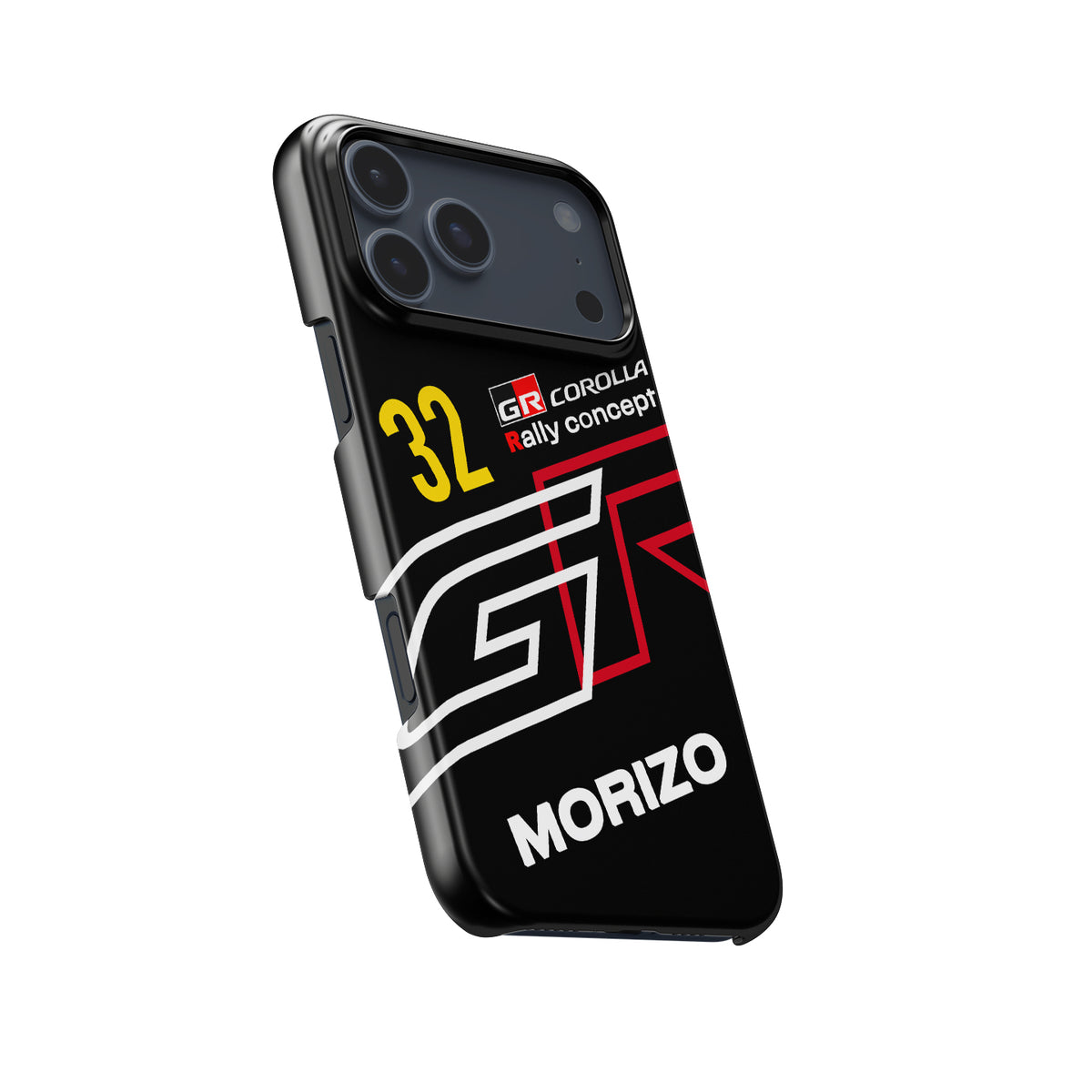 Morizo #32 Dark Test Livery WRC rally iPhone case view 5
