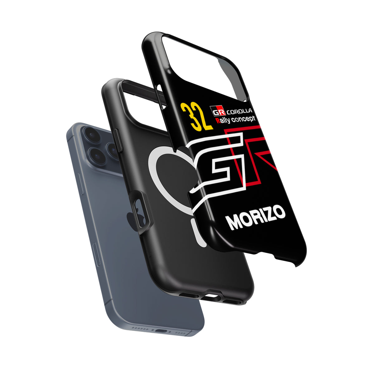 Morizo #32 Dark Test Livery WRC rally iPhone case view 7