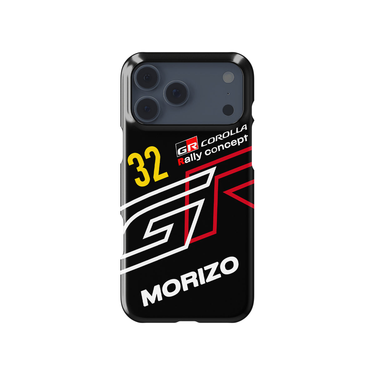 Morizo #32 Dark Test Livery WRC rally iPhone case view 1