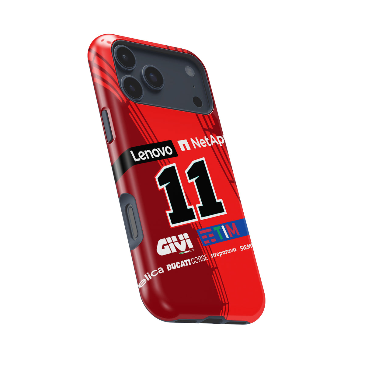 Nicolò Bulega 2025 Ducati Lenovo GP25 Livery - Premium MotoGP motorcycle iPhone case view 7