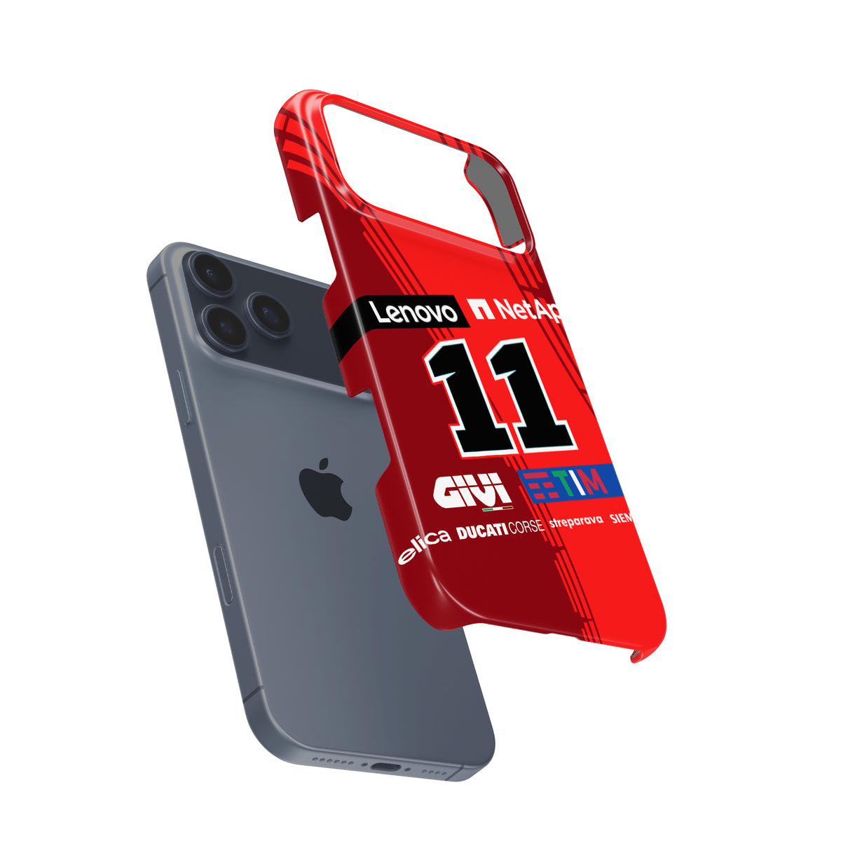 Nicolò Bulega 2025 Ducati Lenovo GP25 Livery - Premium MotoGP motorcycle iPhone case view 3