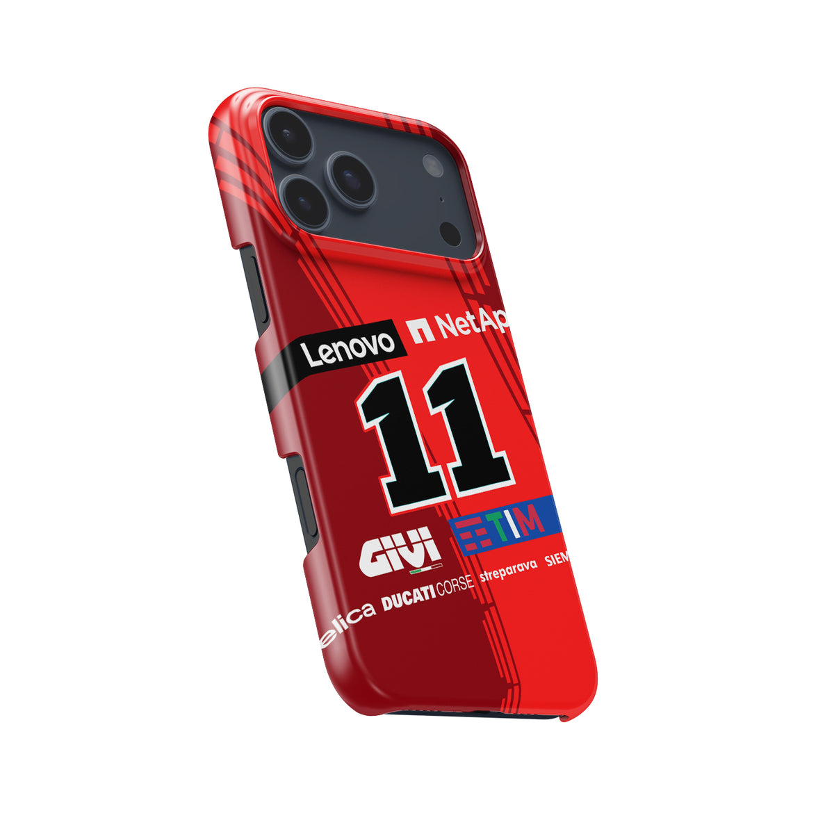 Nicolò Bulega 2025 Ducati Lenovo GP25 Livery - Premium MotoGP motorcycle iPhone case view 2