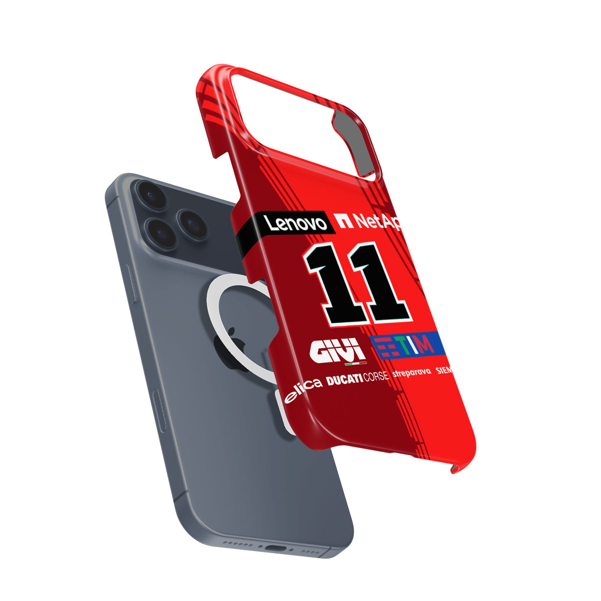 Nicolò Bulega 2025 Ducati Lenovo GP25 Livery - Premium MotoGP motorcycle iPhone case view 5