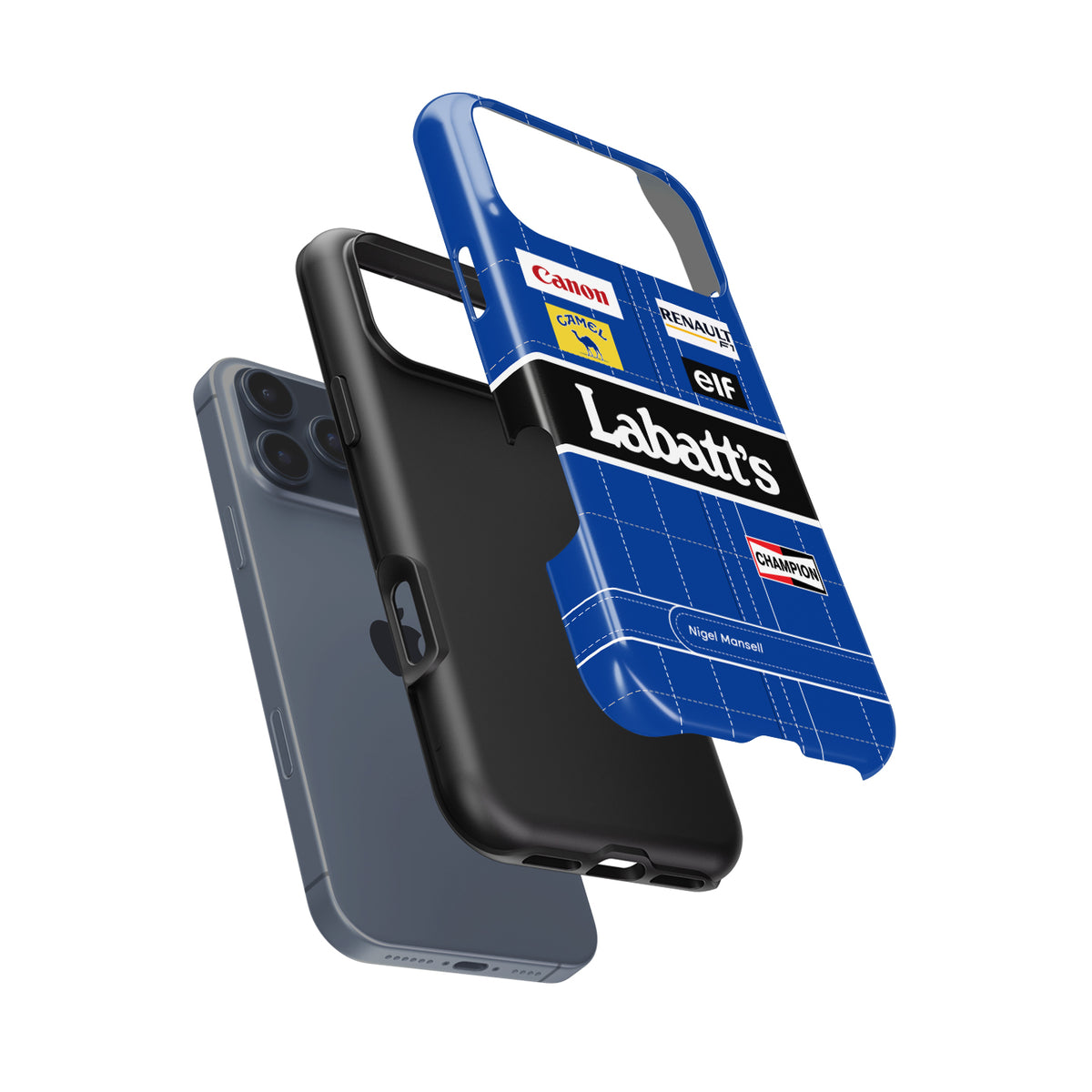 Nigel Mansell 1992 F1 Champion : Iconic Design Formula 1 racing iPhone case view 6