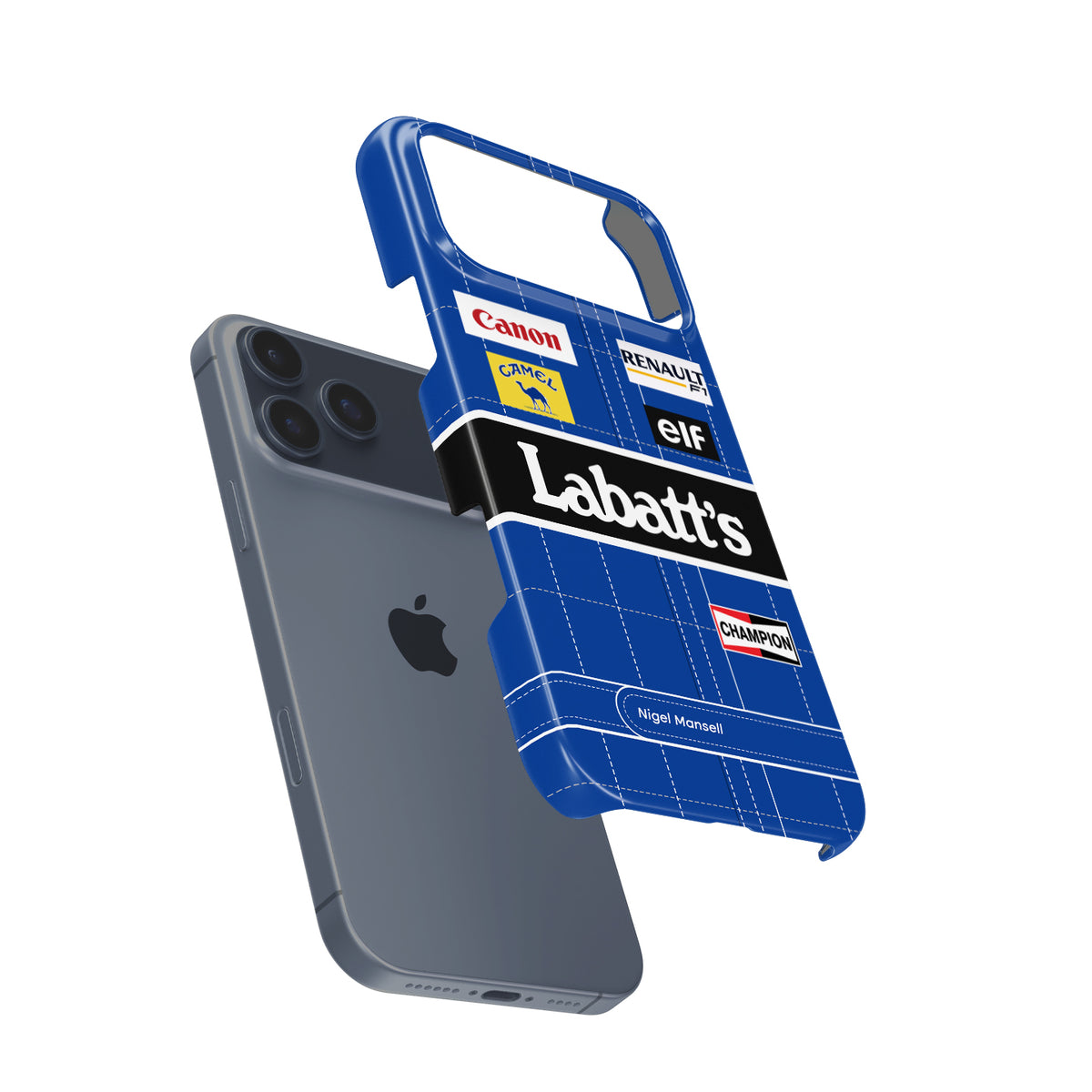 Nigel Mansell 1992 F1 Champion : Iconic Design Formula 1 racing iPhone case view 3