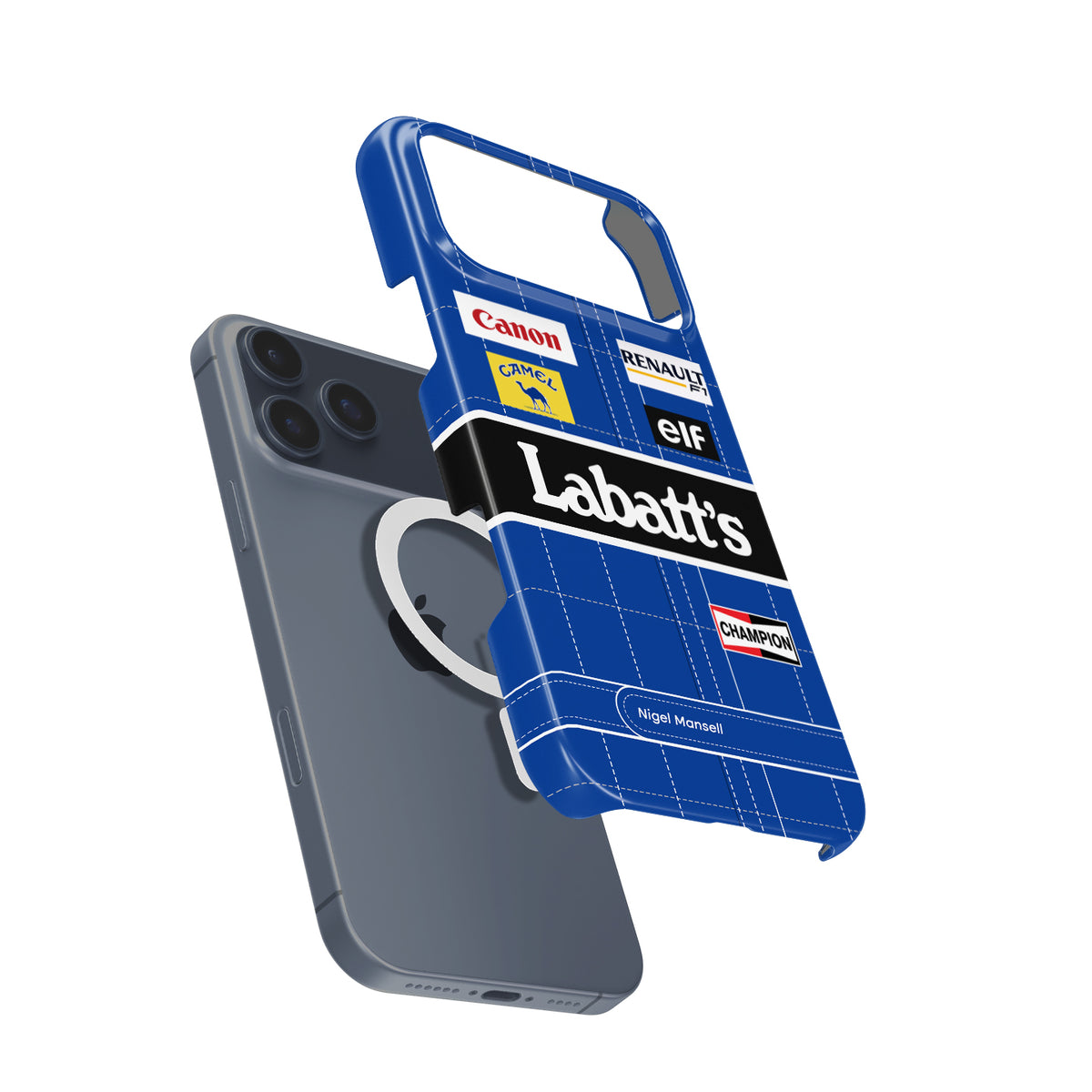 Nigel Mansell 1992 F1 Champion : Iconic Design Formula 1 racing iPhone case view 4