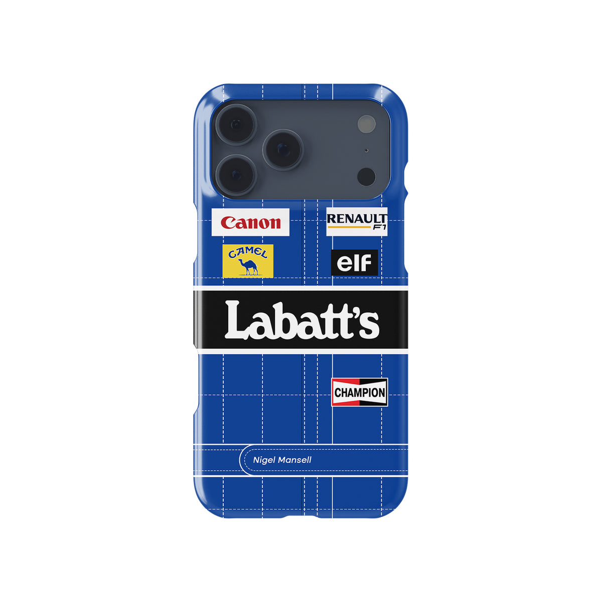 Nigel Mansell 1992 F1 Champion : Iconic Design Formula 1 racing iPhone case view 1