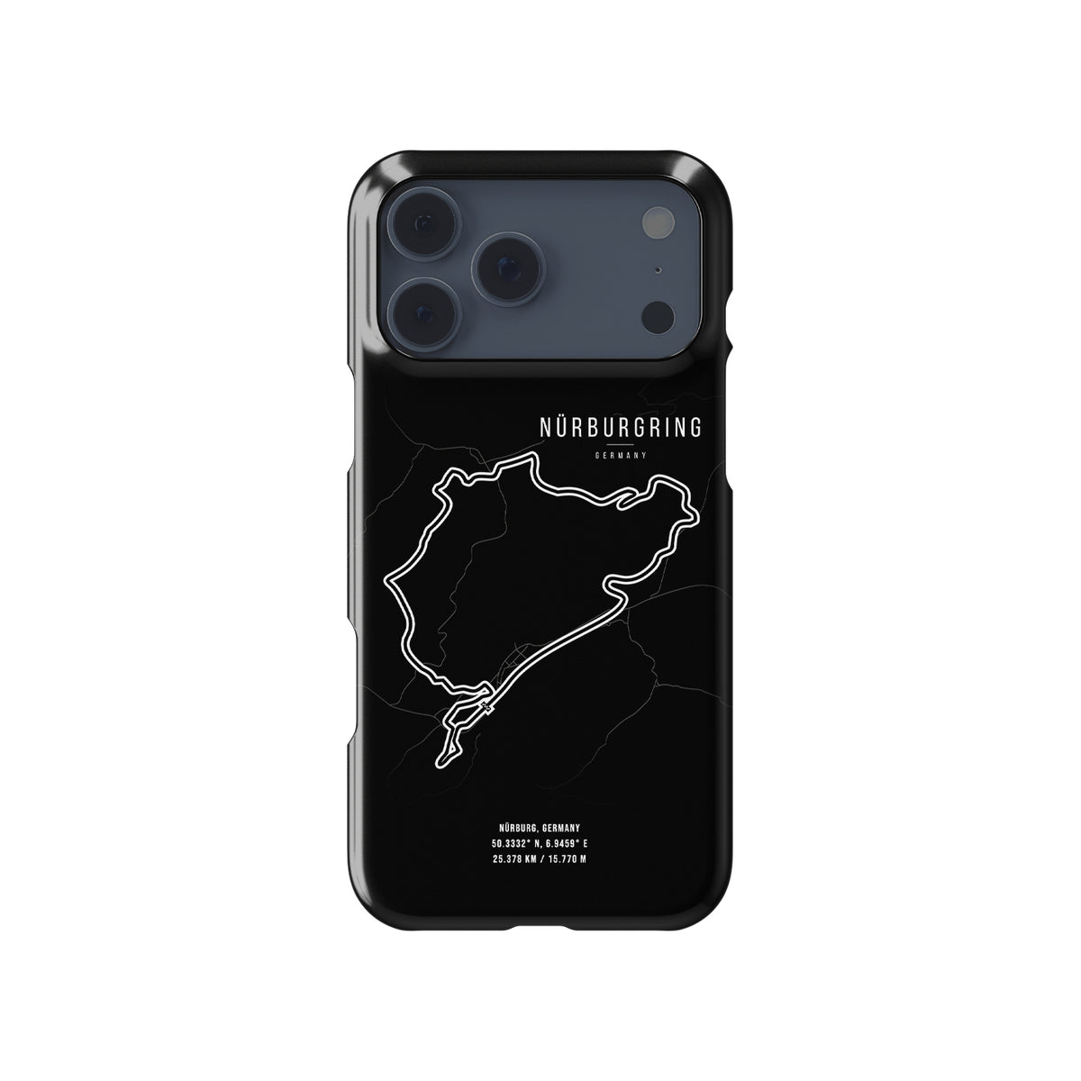 Nurburgring F1 Track Map Formula 1 racing iPhone case view 1