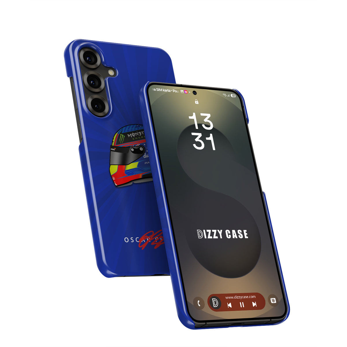 Oscar Piastri 2024 Helmet Design for Samsung