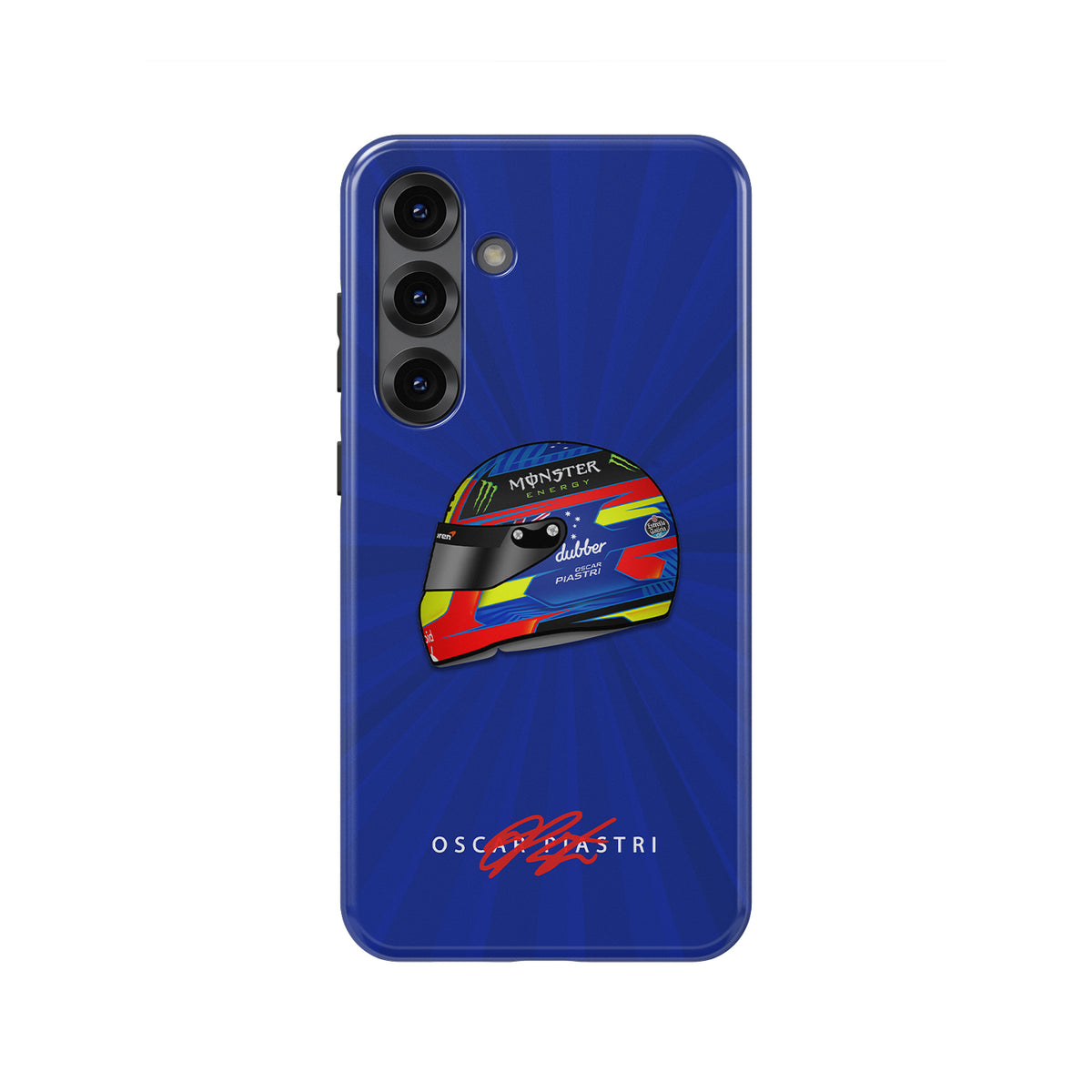 Oscar Piastri 2024 Helmet Design for Samsung