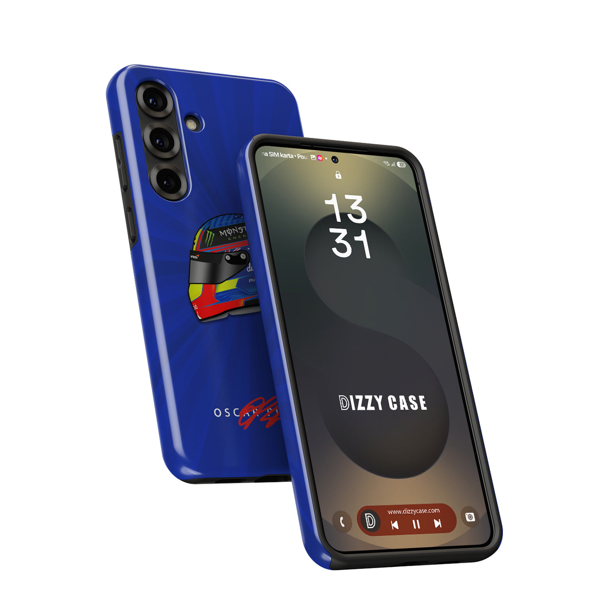Oscar Piastri 2024 Helmet Design for Samsung