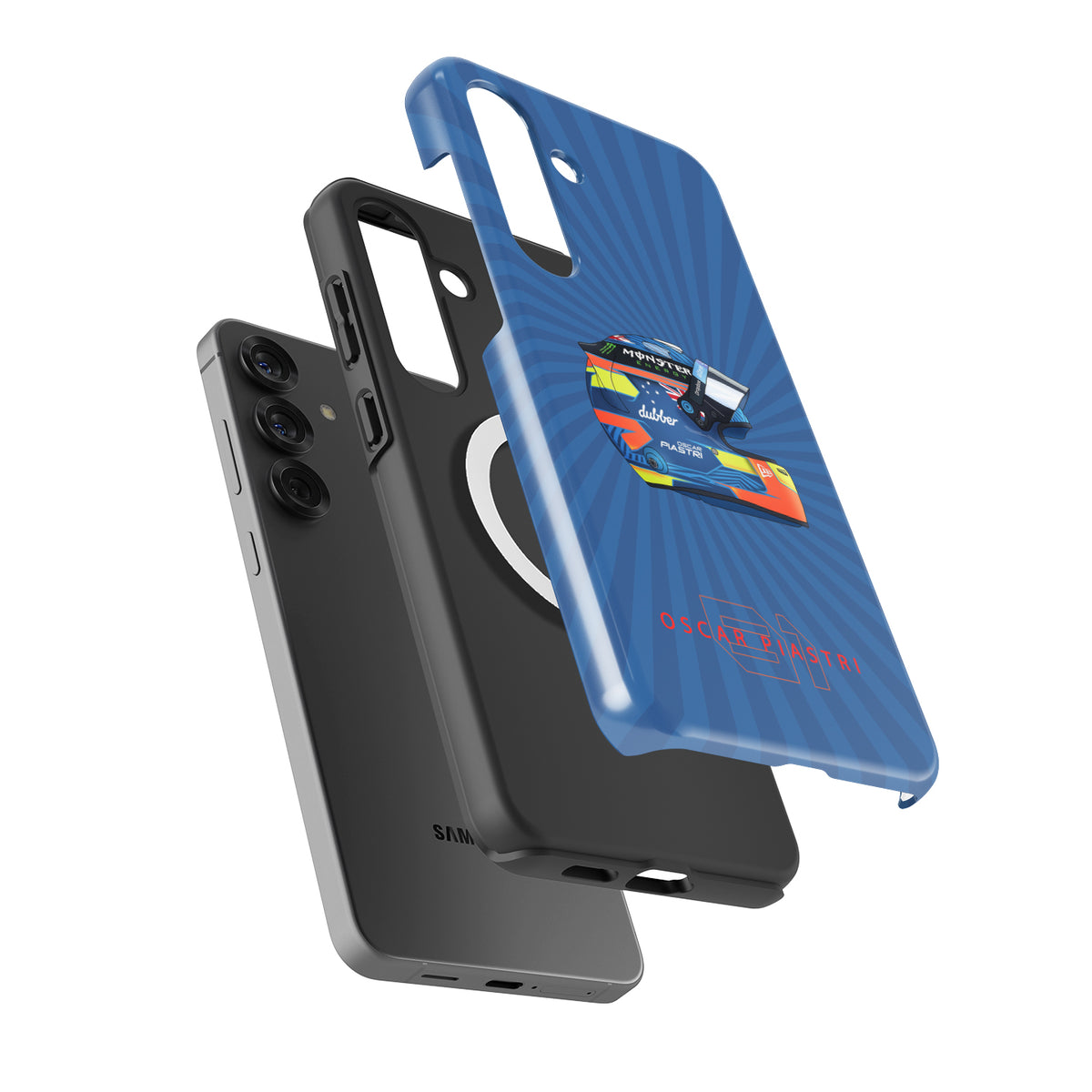 McLaren F1 Oscar Piastri 2024 Helmet Phone Case for Samsung