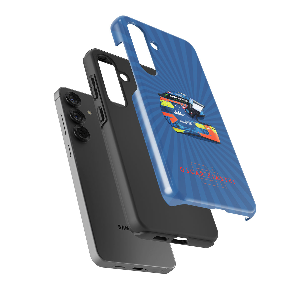 McLaren F1 Oscar Piastri 2024 Helmet Phone Case for Samsung