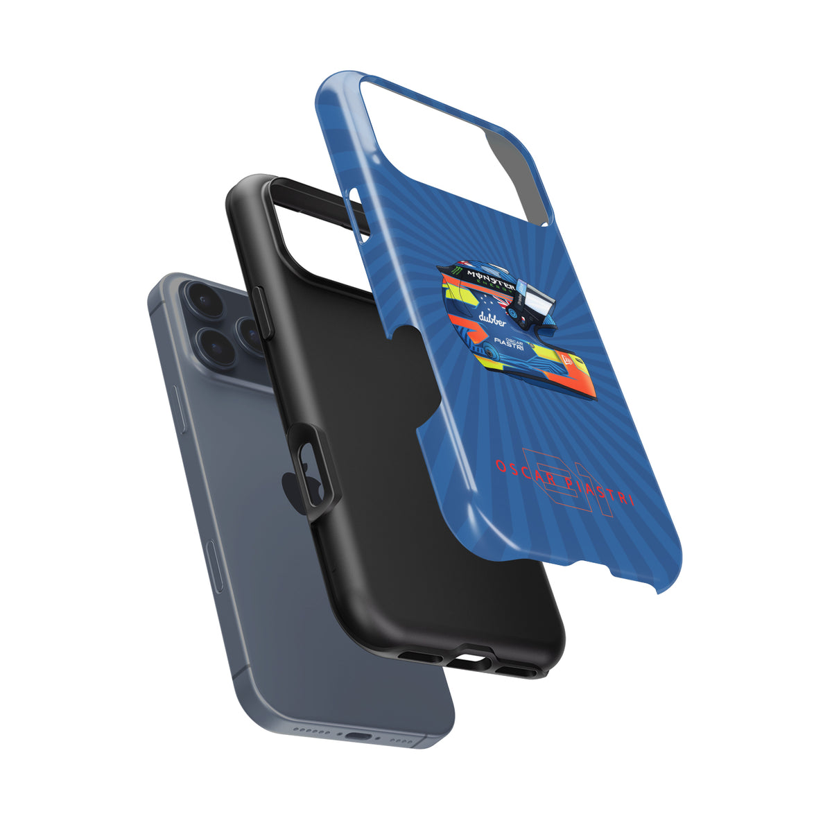 2024 Oscar Piastri McLaren F1 Helmet iPhone Case - F1 Fan Gift