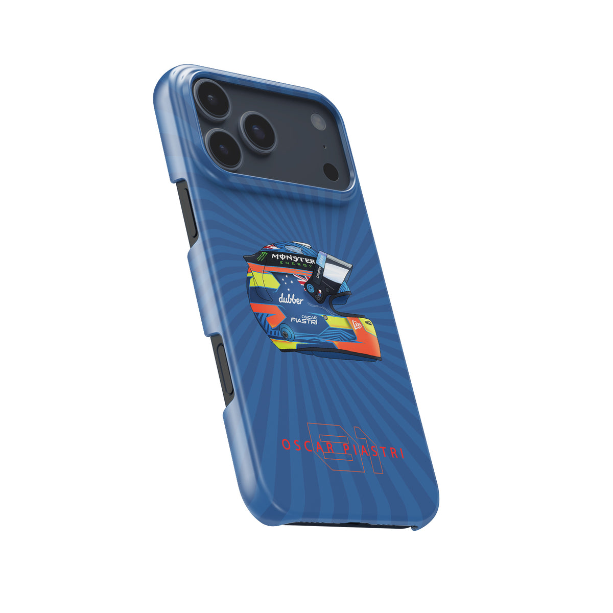 2024 Oscar Piastri McLaren F1 Helmet iPhone Case - F1 Fan Gift