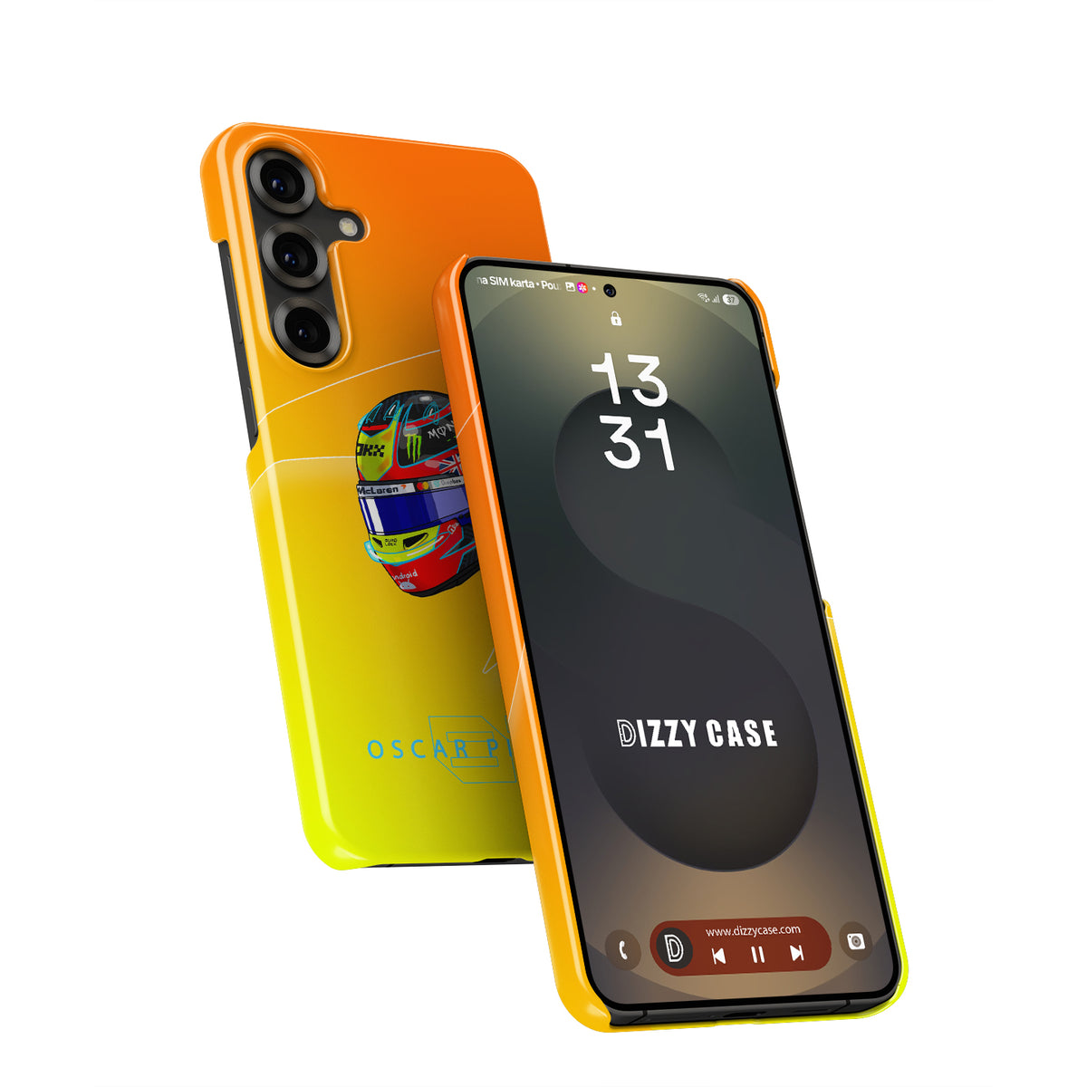 Oscar Piastri 2025 Helmet Phone Case – Australian Heritage F1 Design for Samsung Galaxy