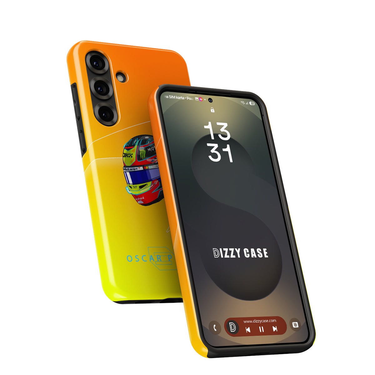 Oscar Piastri 2025 Helmet Phone Case – Australian Heritage F1 Design for Samsung Galaxy