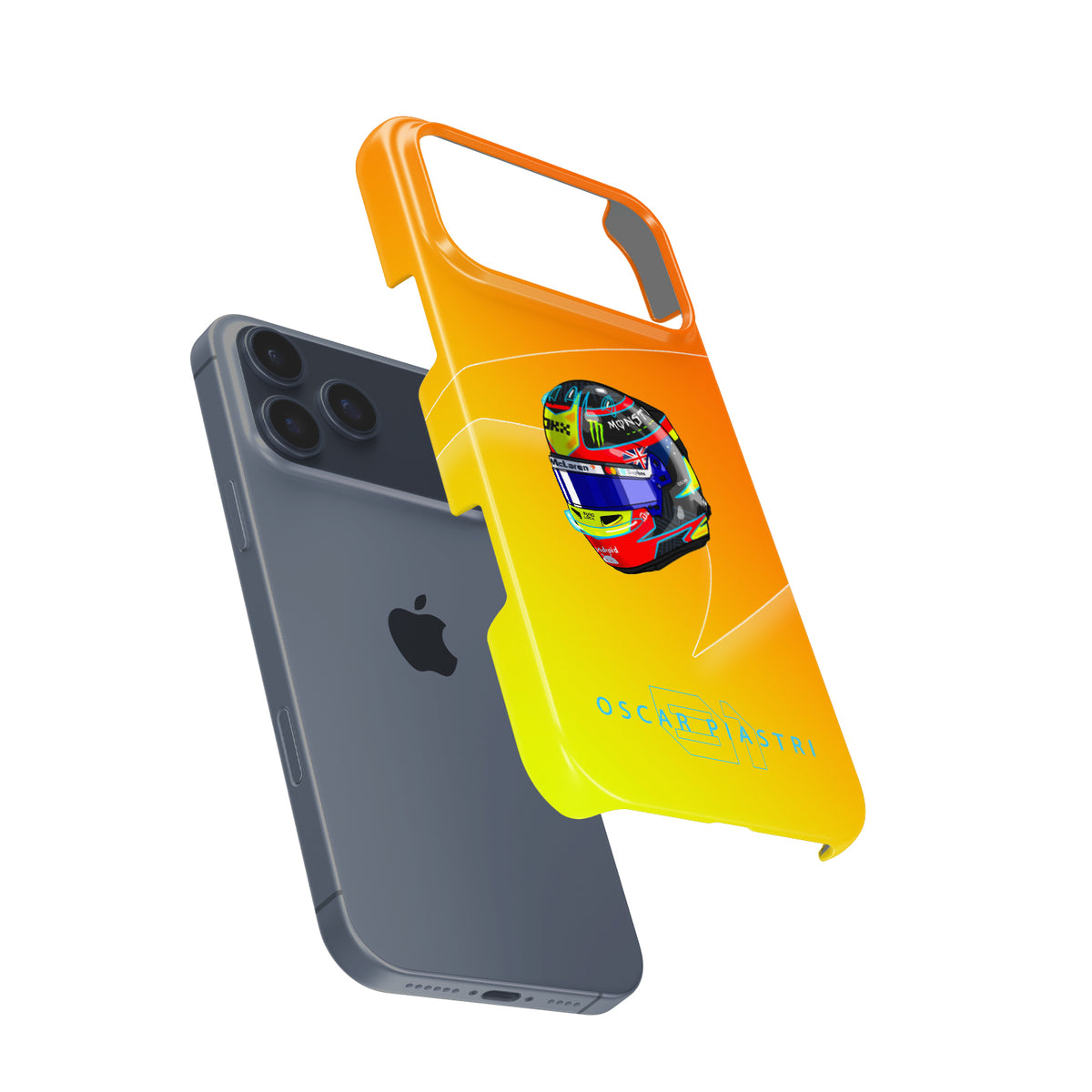 Oscar Piastri 2025 Helmet – Australian Heritage Edition Formula 1 racing iPhone case view 3