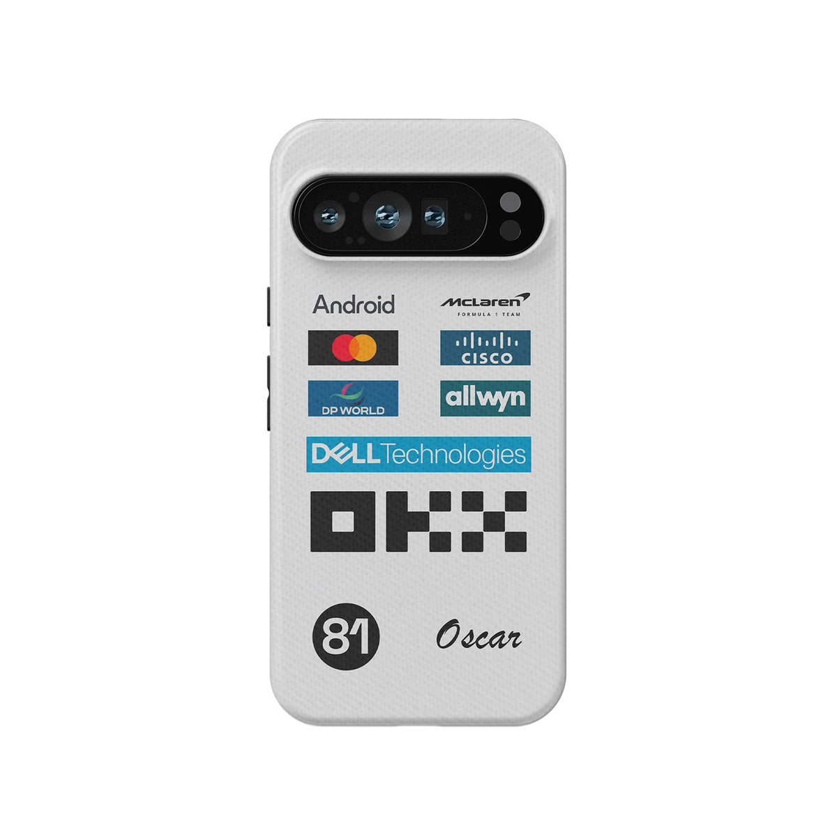 Oscar Piastri 2025 Monaco GP Phone Case – McLaren White Race Suit Edition (For Pixel, Xiaomi, OnePlus, Huawei)