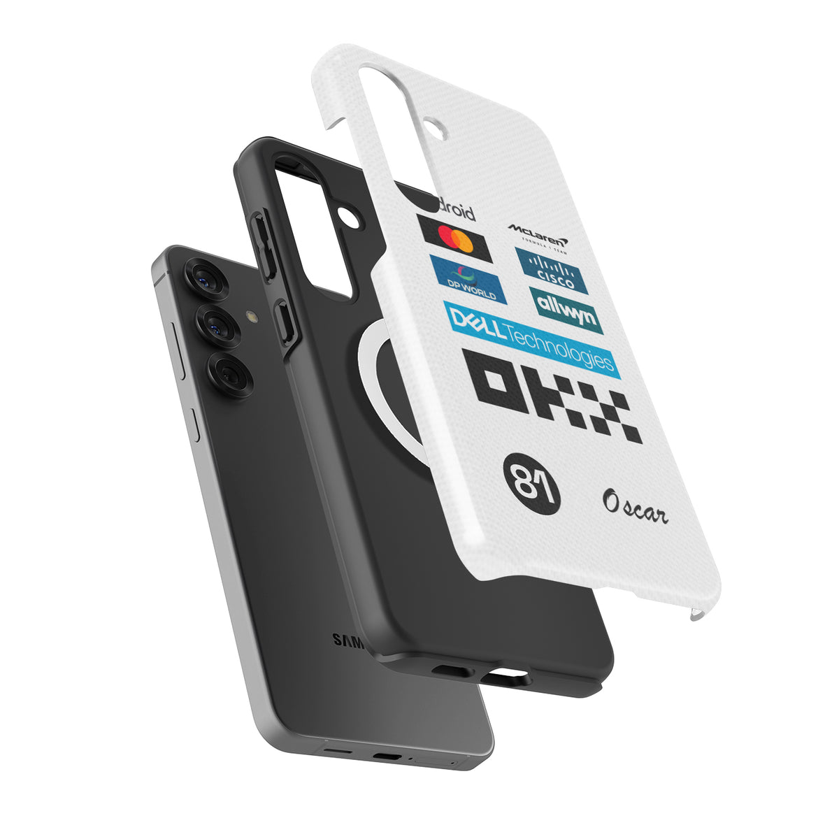 Oscar Piastri 2025 Monaco GP Phone Case – McLaren White Race Suit Edition (For Samsung)