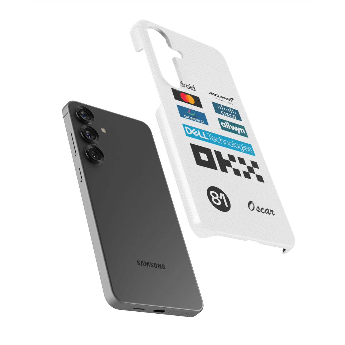 Oscar Piastri 2025 Monaco GP Phone Case – McLaren White Race Suit Edition (For Samsung)