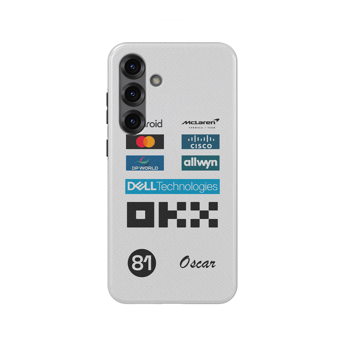 Oscar Piastri 2025 Monaco GP Phone Case – McLaren White Race Suit Edition (For Samsung)
