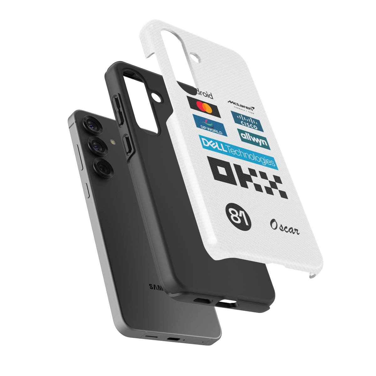 Oscar Piastri 2025 Monaco GP Phone Case – McLaren White Race Suit Edition (For Samsung)