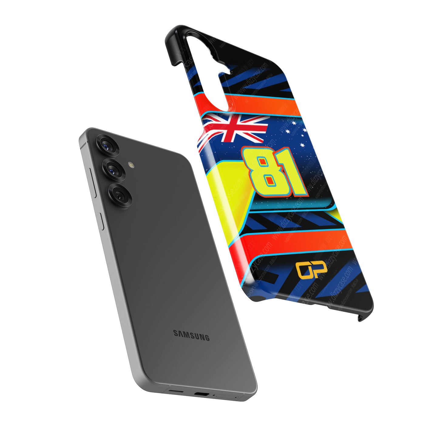 Oscar Piastri #81 Helmet Livery Phone Case | McLaren F1 2026 Edition for Samsung Galaxy
