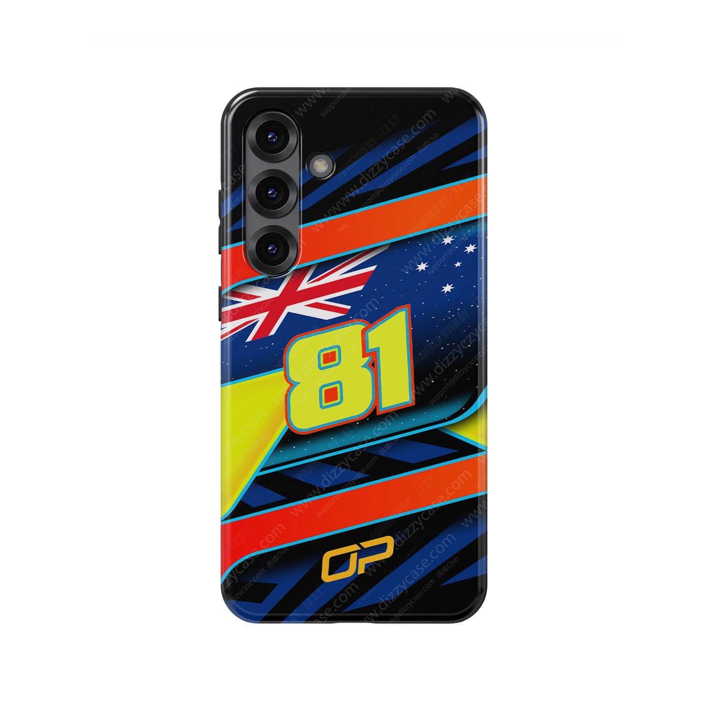 Oscar Piastri #81 Helmet Livery Phone Case | McLaren F1 2026 Edition for Samsung Galaxy