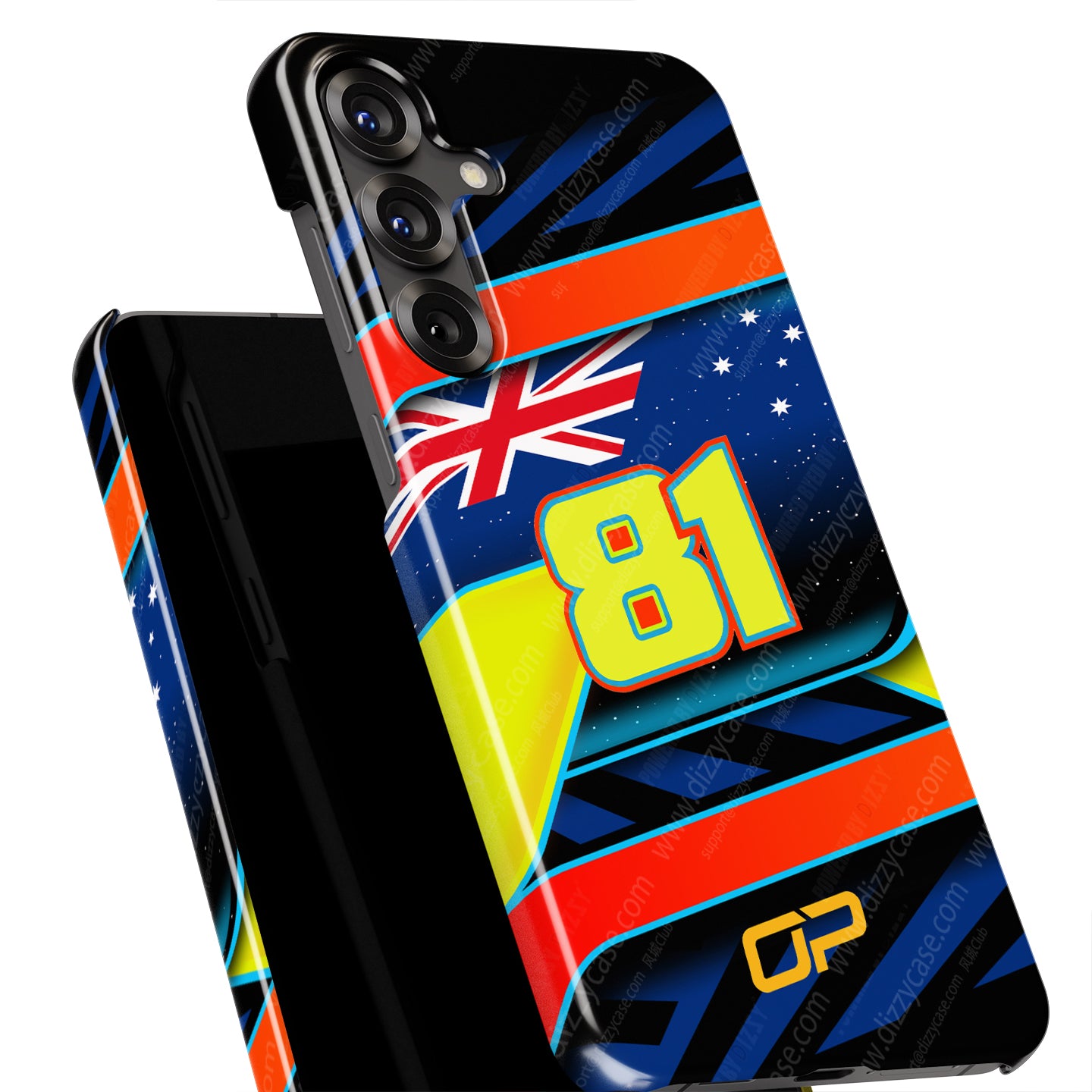 Oscar Piastri #81 Helmet Livery Phone Case | McLaren F1 2026 Edition for Samsung Galaxy