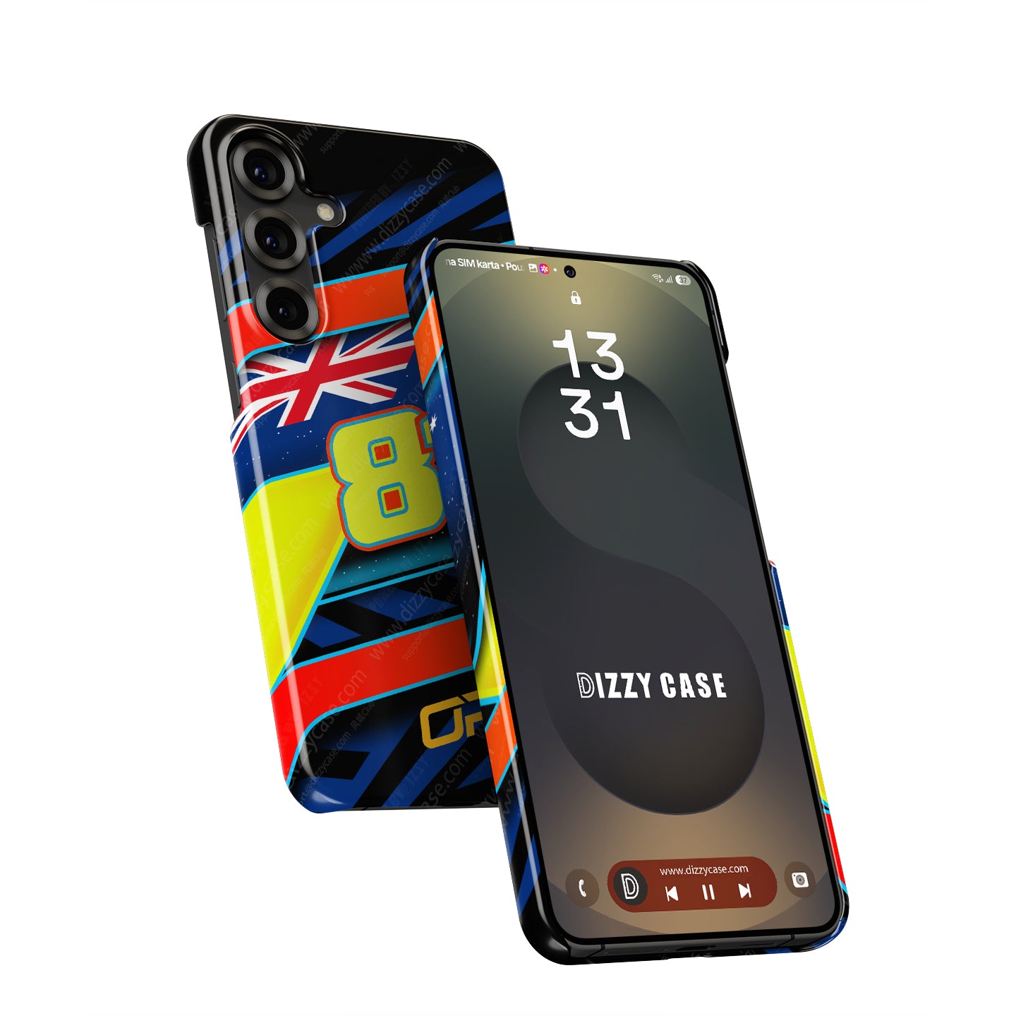 Oscar Piastri #81 Helmet Livery Phone Case | McLaren F1 2026 Edition for Samsung Galaxy