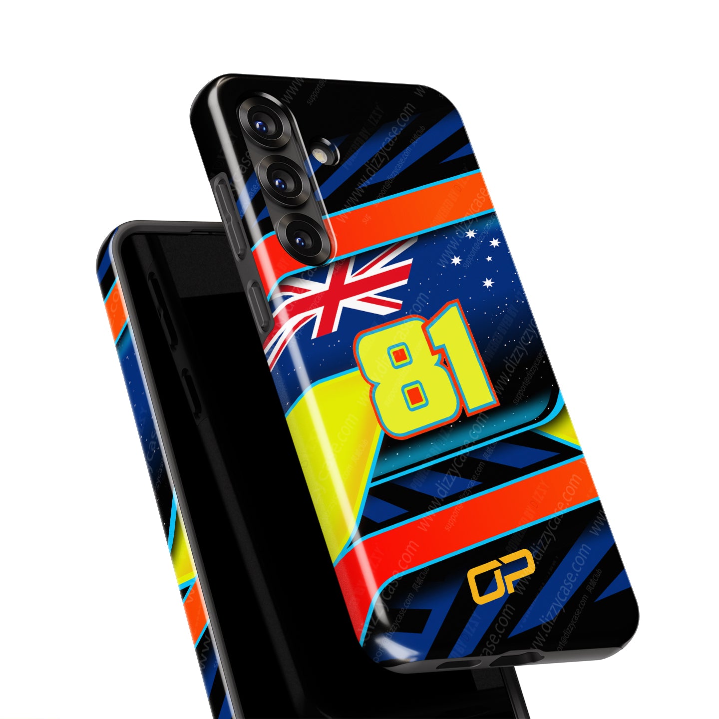 Oscar Piastri #81 Helmet Livery Phone Case | McLaren F1 2026 Edition for Samsung Galaxy