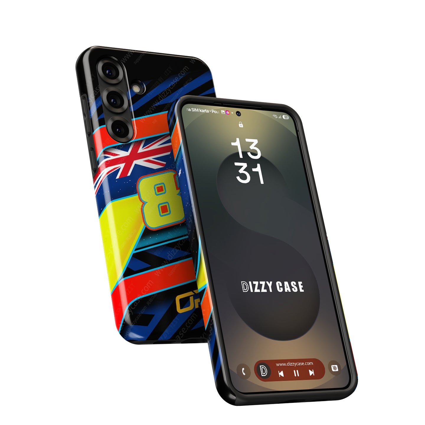 Oscar Piastri #81 Helmet Livery Phone Case | McLaren F1 2026 Edition for Samsung Galaxy