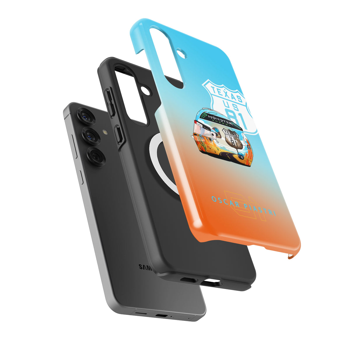 Oscar Piastri Helmet Case for Samsung - 2024 USA Grand Prix