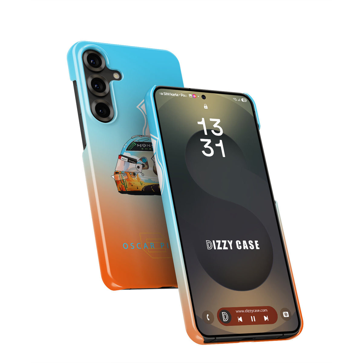 Oscar Piastri Helmet Case for Samsung - 2024 USA Grand Prix