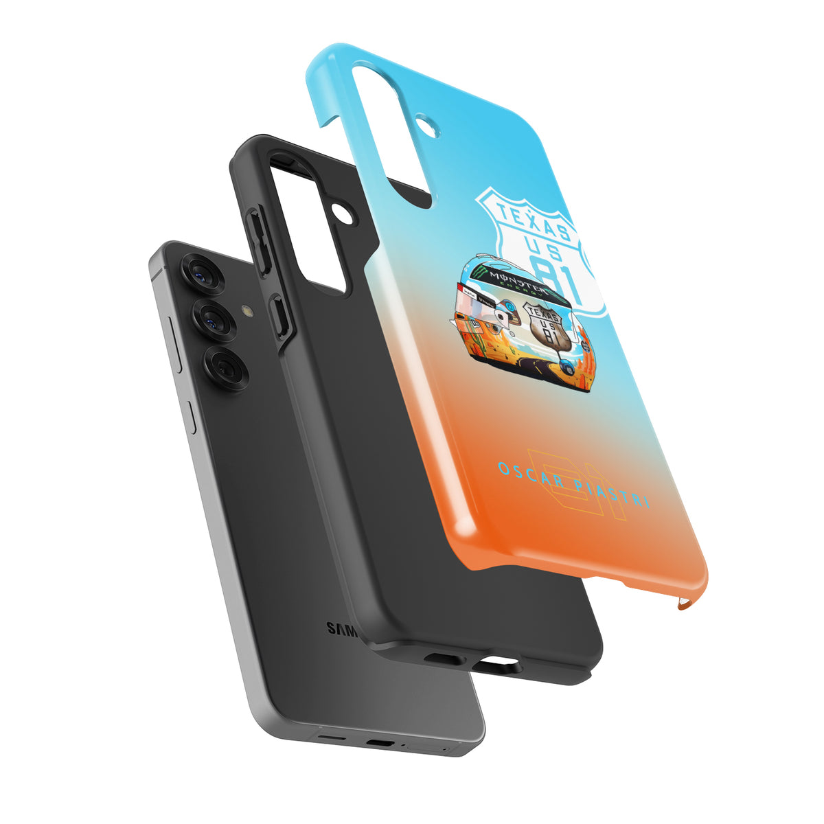 Oscar Piastri Helmet Case for Samsung - 2024 USA Grand Prix
