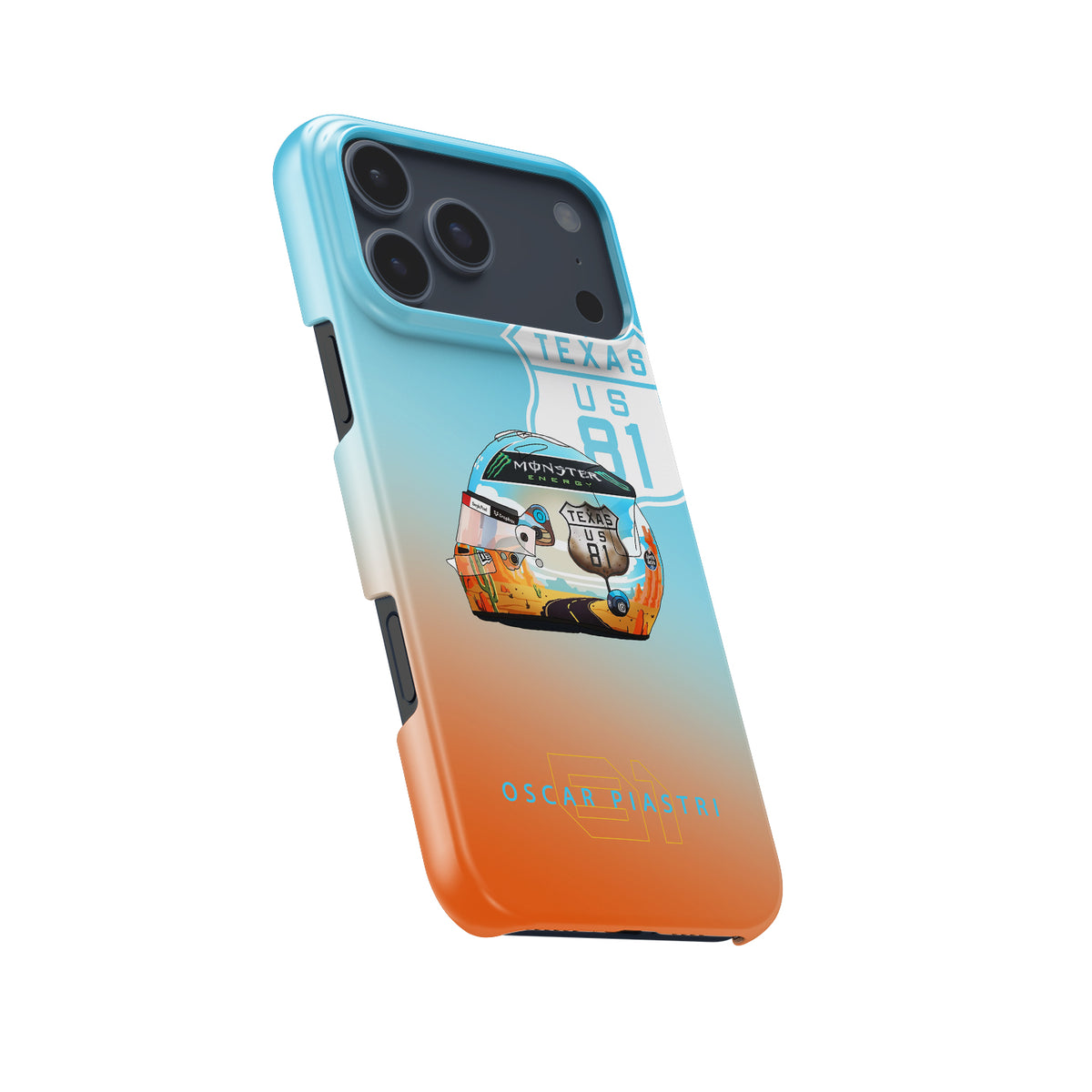 2024 Oscar Piastri USA Grand Prix Helmet iPhone Case - Austin Edition