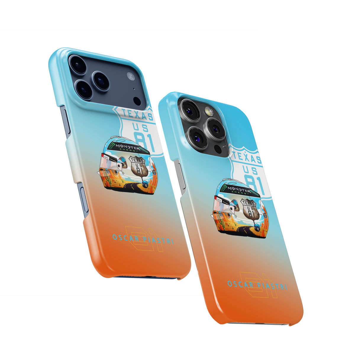 2024 Oscar Piastri USA Grand Prix Helmet iPhone Case - Austin Edition