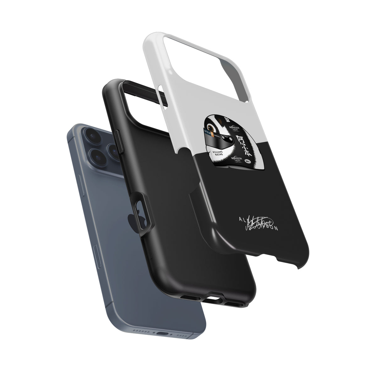 Panda-monium iPhone Case - Alex Albon 2024 China Helmet