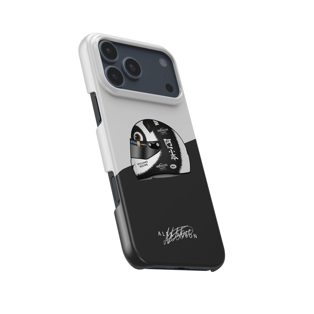Panda-monium iPhone Case - Alex Albon 2024 China Helmet