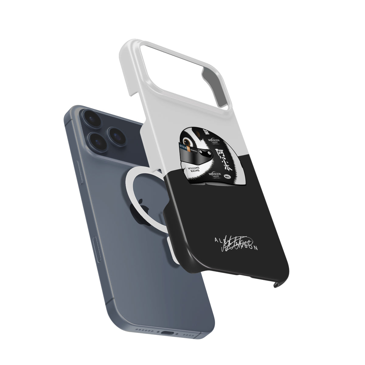 Panda-monium iPhone Case - Alex Albon 2024 China Helmet