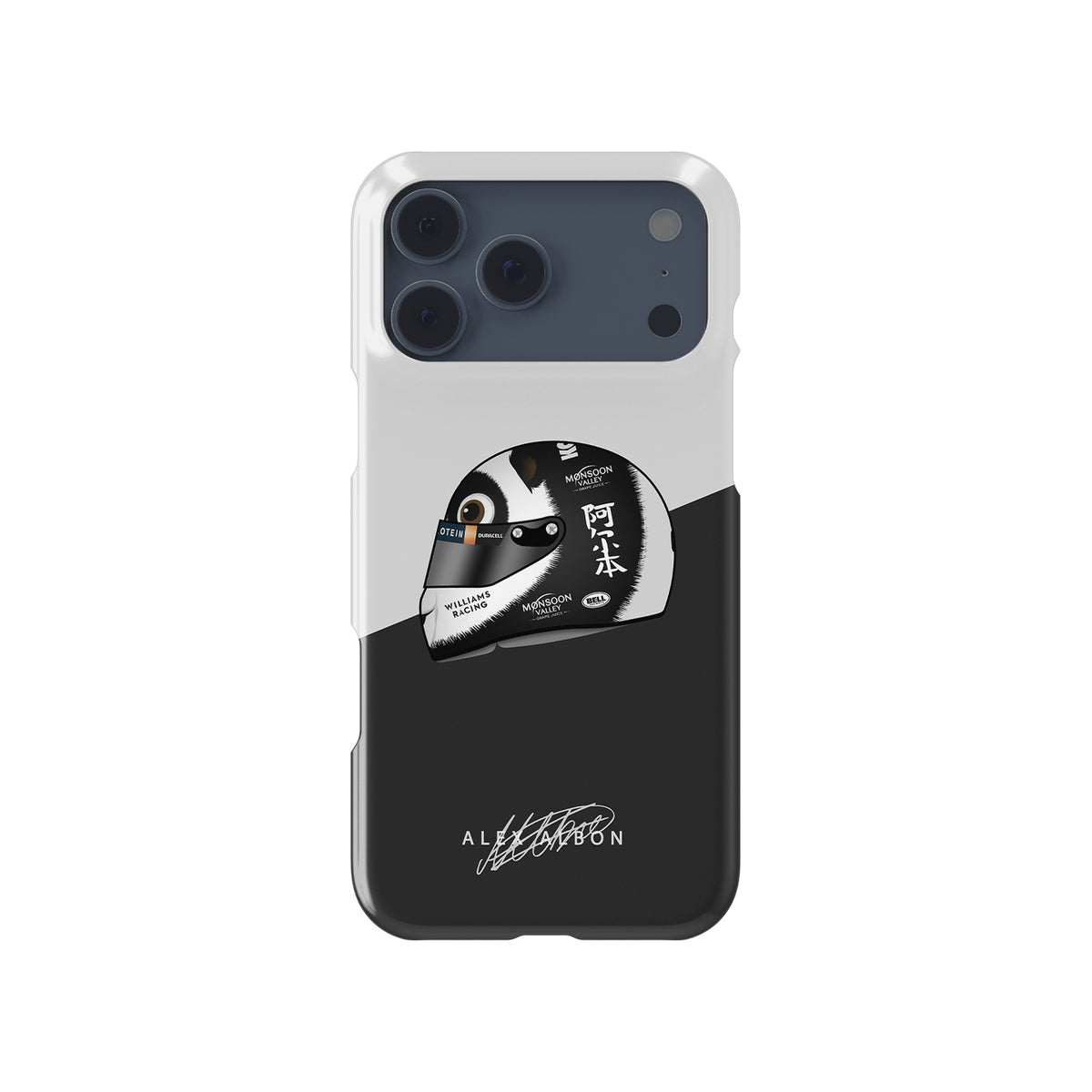Panda-monium iPhone Case - Alex Albon 2024 China Helmet