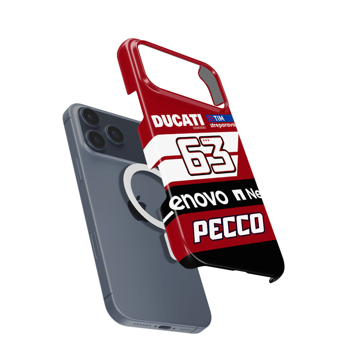 Pecco Bagnaia #63 Ducati Lenovo 2026 Livery - iPhone Case