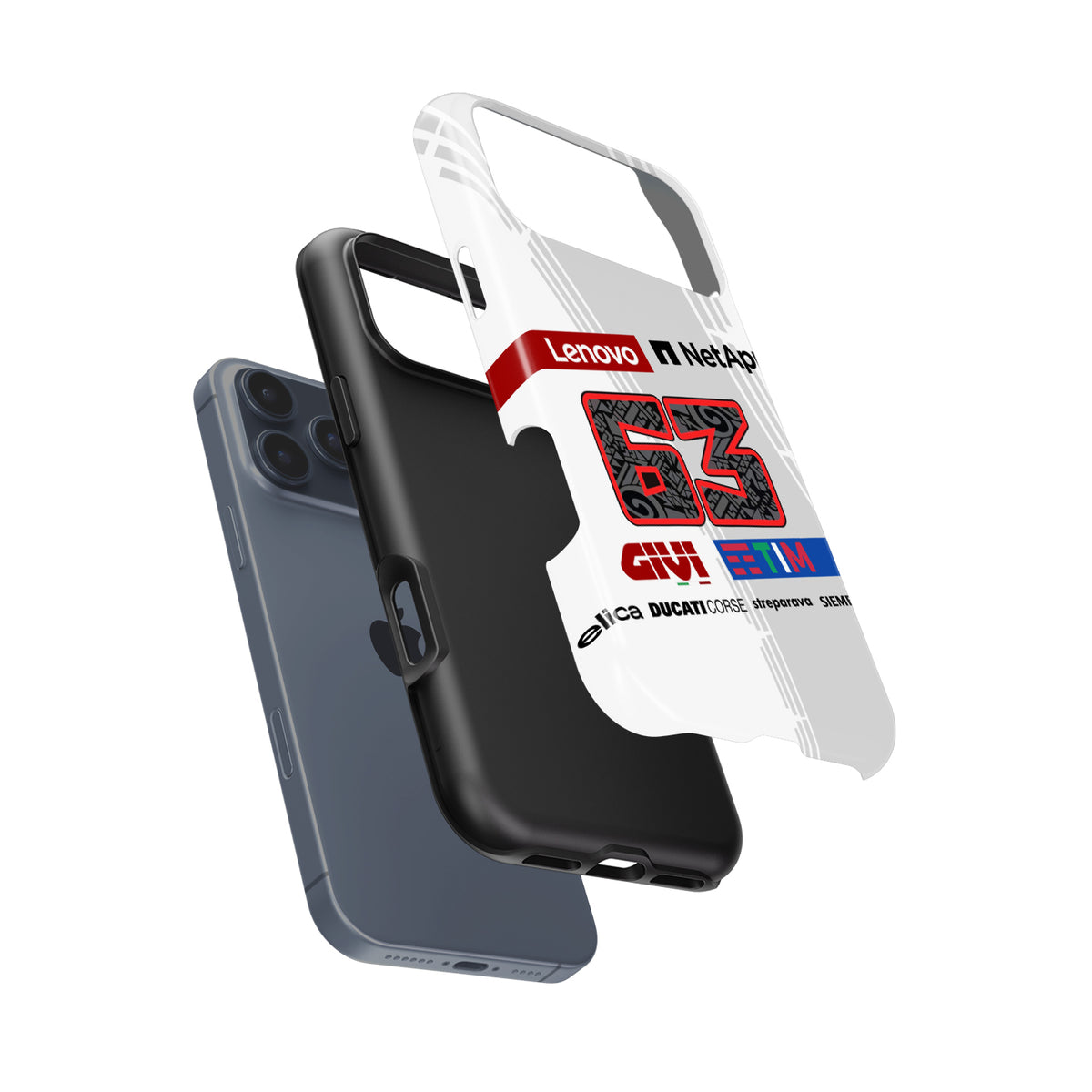 Pecco Bagnaia #63 White Prototype - Case for Google / Xiaomi