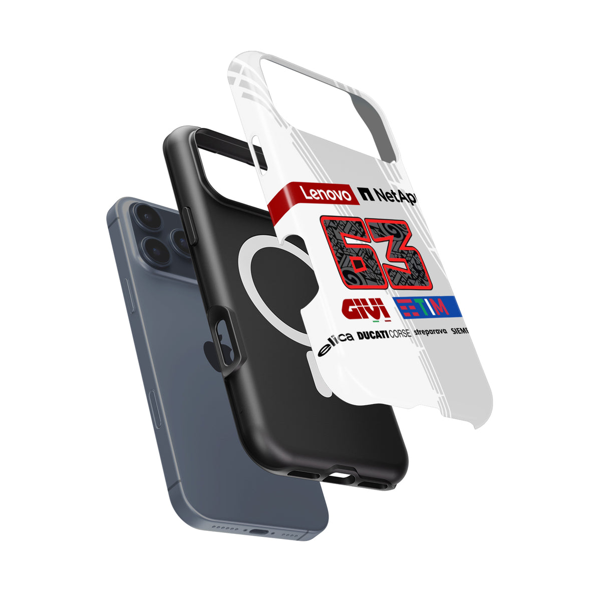 Pecco Bagnaia #63 White Prototype - Case for Google / Xiaomi