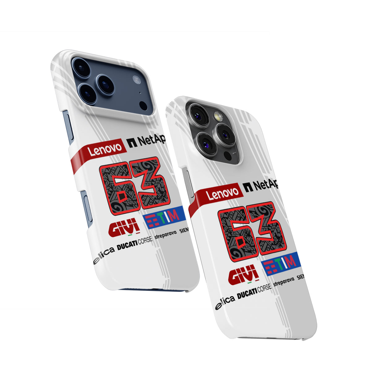 Pecco Bagnaia #63 White Winter Test Livery - iPhone Case