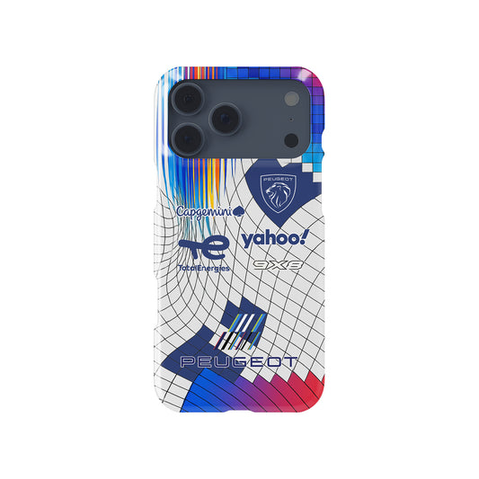 Peugeot 9X8 Le Mans 100th Anniversary – Hypercar Tribute Livery motorsport iPhone case view 1